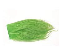 2 pcs/lot 8X8cm 10 colors Goat Hair Fur 15-20cm Length Streamers Fly Tying Fur Materials (Light Green)