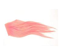 2 pcs/lot 8X8cm 10 colors Goat Hair Fur 15-20cm Length Streamers Fly Tying Fur Materials (Pink)