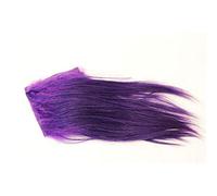 2 pcs/lot 8X8cm 10 colors Goat Hair Fur 15-20cm Length Streamers Fly Tying Fur Materials (Purple)