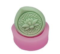 2 Pcs Lotus Molds for Handmade Soap Making Creative DIY Silicone Molds Flower DIY Soap Mould for Homemade DIY