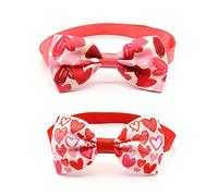 2 Pcs Love Heart Safety Adjustable Cat Collar Adjustable Pet Collars Quick Release Kitten Collar Quick Release Safety Collars for Pet Cat Kitten Dog