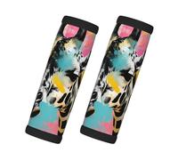 2 Pcs Luggage Handle Wrap for Suitcase Cartoon Giraffe Funny Watercolor Wild Animals Identifier Travel Bag Wraps Luggage ID Tags Door Handle Protection
