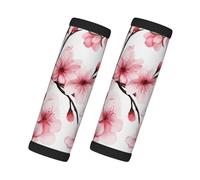 2 Pcs Luggage Handle Wrap for Suitcase Pink Cherry Blossom Floral Sakura Identifier Travel Bag Wraps Luggage ID Tags Door Handle Protection