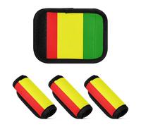 2 Pcs Luggage Handle Wraps Anti-Slip Luggage Handle Covers for Travelling Luggage Identifier, National Flag of Guinea, one sizex2