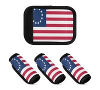 2 Pcs Luggage Handle Wraps Betsy Ross Flag Comfort Luggage Handle Covers for Travel Accessories Bag, Betsy Ross flag, one sizex4