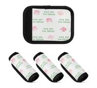 2 Pcs Luggage Handle Wraps Cushion Decorative Luggage Handle for Luggage Handle Protection, St. Patrick's Day I'm Irish Pet Me, one sizex4
