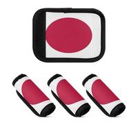 2 Pcs Luggage Handle Wraps Cushion Luggage Handle Identifier for Handbag, National Flag of Japan, one sizex4