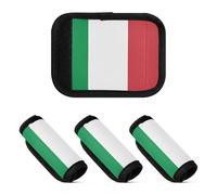2 Pcs Luggage Handle Wraps Cushion Luggage Handle Identifier for Suitcases, National Flag of Italy, one sizex4