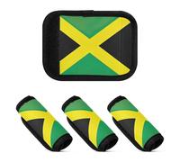 2 Pcs Luggage Handle Wraps Flag Of Jamaica Stretchy Luggage Grips for Travelling Luggage Identifier