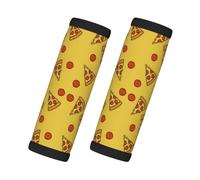 2 Pcs Luggage Handle Wraps for Suitcase - Cute Pizza Red Food Suitcase Tags Identifiers for Suitcases, Luggage Handle Covers, Travel Essentials for Flying Luggage Accessories