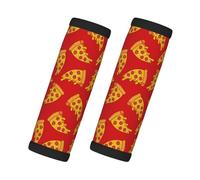 2 Pcs Luggage Handle Wraps for Suitcase - Cute Red Pizza Suitcase Tags Identifiers for Suitcases, Luggage Handle Covers, Luggage Accessories Travel Essentials for Flying