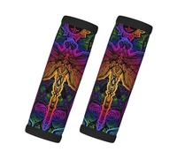 2 Pcs Luggage Handle Wraps for Suitcase - Indian Mandalas Dragonfly Luggage Handle Covers - Suitcase Tags Identifiers for Suitcases, Luggage Accessories Travel Essentials for Flying