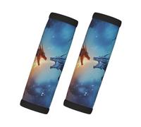 2 Pcs Luggage Handle Wraps for Suitcase - Red and Blue Fire Dragon A Luggage Handle Covers - Suitcase Tags Identifiers for Suitcases, Luggage Accessories Travel Essentials for Flying