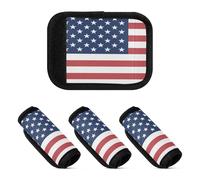 2 Pcs Luggage Handle Wraps Multi-purpose Luggage Accessories for Airport Travel Bag, Flag of the United States Minor Outlying Islands, one sizex2