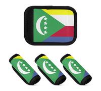 2 Pcs Luggage Handle Wraps National Flag Of The Comoros Multi-purpose Luggage Tags for Suitcases