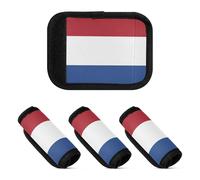 2 Pcs Luggage Handle Wraps National Flag Of The Netherlands Multi-purpose Luggage Tags for Suitcases