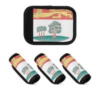 2 Pcs Luggage Handle Wraps Neoprene Suitcase Tag Identifier for Travelling Luggage Identifier, Prince Edward Island Flag, one sizex2