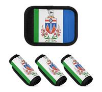 2 Pcs Luggage Handle Wraps Neoprene Suitcase Tag Identifier for Travelling Luggage Identifier, Yukon Flag, one sizex2