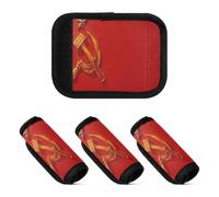 2 Pcs Luggage Handle Wraps Oil Painting Flag The Soviet Union Soft Comfy Luggage Handle Pad for Bag Backpack Luggage, Oil painting Flag the Soviet Union, one sizex2