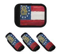 2 Pcs Luggage Handle Wraps Oil Painting Flag The State Of Georgia Soft Sturdy Luggage Handle Pad for Travel, Oil painting Flag the State of Georgia, one sizex2