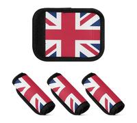 2 Pcs Luggage Handle Wraps Protective Luggage Handle ID wrap for Suitcase Travel Bag, Flag of Saint Helena, one sizex2