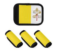 2 Pcs Luggage Handle Wraps Protective Suitcase Handle Accessory for Bag Backpack Luggage, Flag of Vatican City, one sizex2