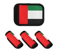 2 Pcs Luggage Handle Wraps Soft Comfy Suitcase Luggage Handle Covers Wraps for Handle Bags, National Flag of the United Arab Emirates, one sizex2
