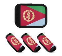 2 Pcs Luggage Handle Wraps Soft Comfy Suitcase Luggage Handle Covers Wraps for Handle Bags, National Flag of Eritrea, one sizex2