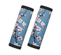 2 Pcs Luggage Handle Wraps Soft Neoprene Grip Handle Cover Cherry Blossom Floral Sakura Suitcases Luggage Travel Accessories for Airplane