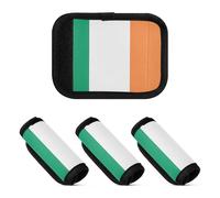 2 Pcs Luggage Handle Wraps Soft Sturdy Suitcase Handle Cover for Luggage Handle Protection, Ireland Flag, one sizex2
