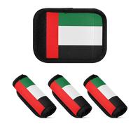 2 Pcs Luggage Handle Wraps Soft Sturdy Suitcase Handle Covers for Suitcase Travel Bag, National Flag of the United Arab Emirates, one sizex4