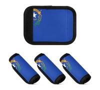 2 Pcs Luggage Handle Wraps Unique Suitcase Handle Grip for Travel Case, Nevada State Flag, one sizex4