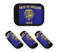 2 Pcs Luggage Handle Wraps Unique Suitcase Handle Grip for Travel Case, Oregon State Flag, one sizex4