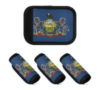 2 Pcs Luggage Handle Wraps Unique Suitcase Handle Grip for Travel Case, Pennsylvania State Flag, one sizex4