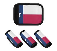 2 Pcs Luggage Handle Wraps Unique Suitcase Handle Grip for Travel Case, Texas State Flag, one sizex4