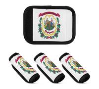 2 Pcs Luggage Handle Wraps Unique Suitcase Handle Grip for Travel Case, West Virginia State Flag, one sizex4