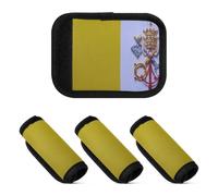 2 Pcs Luggage Handle Wraps Vatican Flag Protective Travel Bag Handle Covers for Grocery Shopping Bag, Vatican Flag, one sizex2