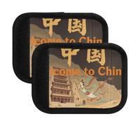 2 Pcs Luggage Handle Wraps Welcome To China Scenery Culture Unique Bag Strap Pad paracord luggage
