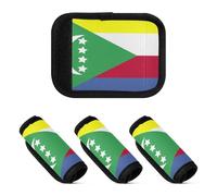 2 Pcs Luggage Handle Wraps Wide Luggage Handle Covers for Travel Bag Luggage Suitcase, National Flag of the Comoros, one sizex2