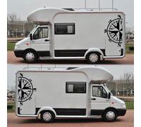 2 Pcs Luopan Mountain Car Stickers Waterproof Vinyl Decals For Camper, for MOTORHOME, Car, Truck, Van, Caravan, RV, 580Mm X 965Mm