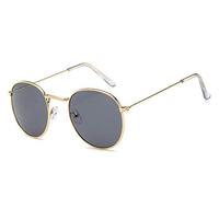 2 Pcs Luxury Vintage Mirror Designer Sunglasses Women/Men Classic Round Outdoor Sun Glasses sunglasses women 619 (Lenses Color : C3)