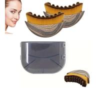 2 Pcs Lymphatic Drainage Brush, Lymphatic Contour Face Brush Massager, Chin & Jawline Sculpting Ergonomically Designed to Fit The Skin Precisely, Reduces Puffiness & Relieve Fatigue