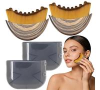 2 PCS Lymphatic Drainage Face Brush for Dry Brushing, Chin & Jawline Sculpting - Ergonomic Design Reduces Puffiness & Relieves Facial Fatigue