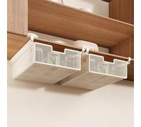 2 PCS（M） Pull Out Storage Under Shelf,Hanging Drawer,Space-Saving 38×35×12 | No Drilling Required, Space-Saving Design, Slide-Out Drawer, Kitchen Organiser, Clip-On Mount