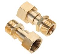 2 Pcs M22 14mm Pressure Washer Joint Connector Adapter Fitting Brass Adapter High Connection