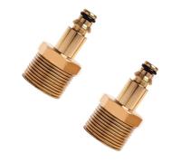 2 PCS M22 to Karcher Adapter, Brass Pressure Washer Connector with Gold Finish - Universal Compatibility for High-Pressure Cleaning