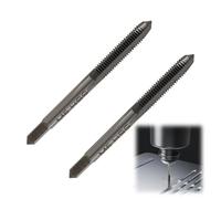 2 PCS M5 x 0.8mm H2 High Speed Steel Metric Machine Taps, 3 Straight Flutes Tapping Tool, M5 x 0.8mm Tap, for Threading, Tapping, and Machining in Various Metals, DIY and Professional Use