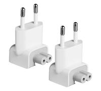 2 Pcs Mac AC Adapter European Travel Charger Converter Spare Connector Replace Plugs Replace Plugs for MacBook - Compact and Lightweight Universal Power Adapter for Traveling in Europe