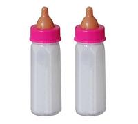 2 PCS Magic Disappearing Milk Bottles for Dolls,Baby Dolls Magic Milk Bottle - New Born Doll Feeding Set Accessories,Educational Toy for Kids