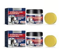 2 Pcs Magical Nano-Technology Stainless Steel Cleaning Paste,Rust Remover for StainlessSteel,Stainless Steel Cleaner For Pots And Pans, Surface Safe, No Residue